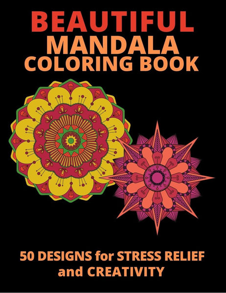 Bondream Mandala Coloring Book Set - 3 Books With 60 Stress Relief Patterns For Adults & Teens