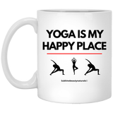 Yoga is My Happy Place Coffee Mug