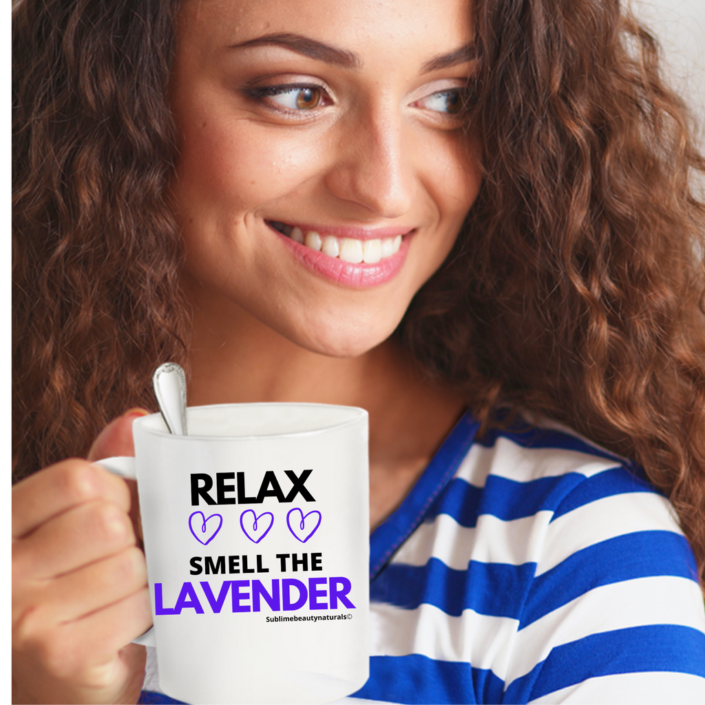 Relax and Smell the Lavender Mug